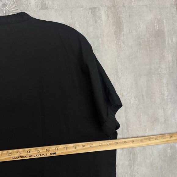 Aritzia Wilfred Free Shirt Dress Women Small Tunic Black Minimalist Boho Pockets - Picture 8 of 9